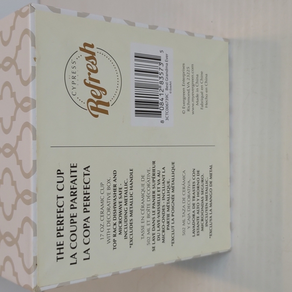 "Best Grandma Ever" Ceramic Travel Cup With Decorative Box - Picture 13 of 15